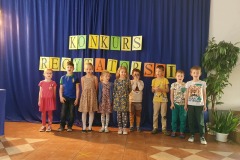 02.06.2021 Konkurs recytatorski dla kl. 0-III SP. Koordynator p. Lebida Występy uczniów kl. 0 SP.